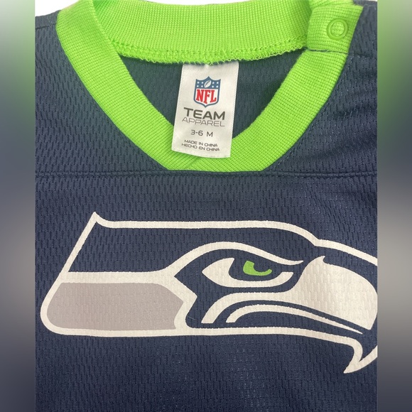Seahawks baby jersey onesie size 3-6m - Picture 3 of 3